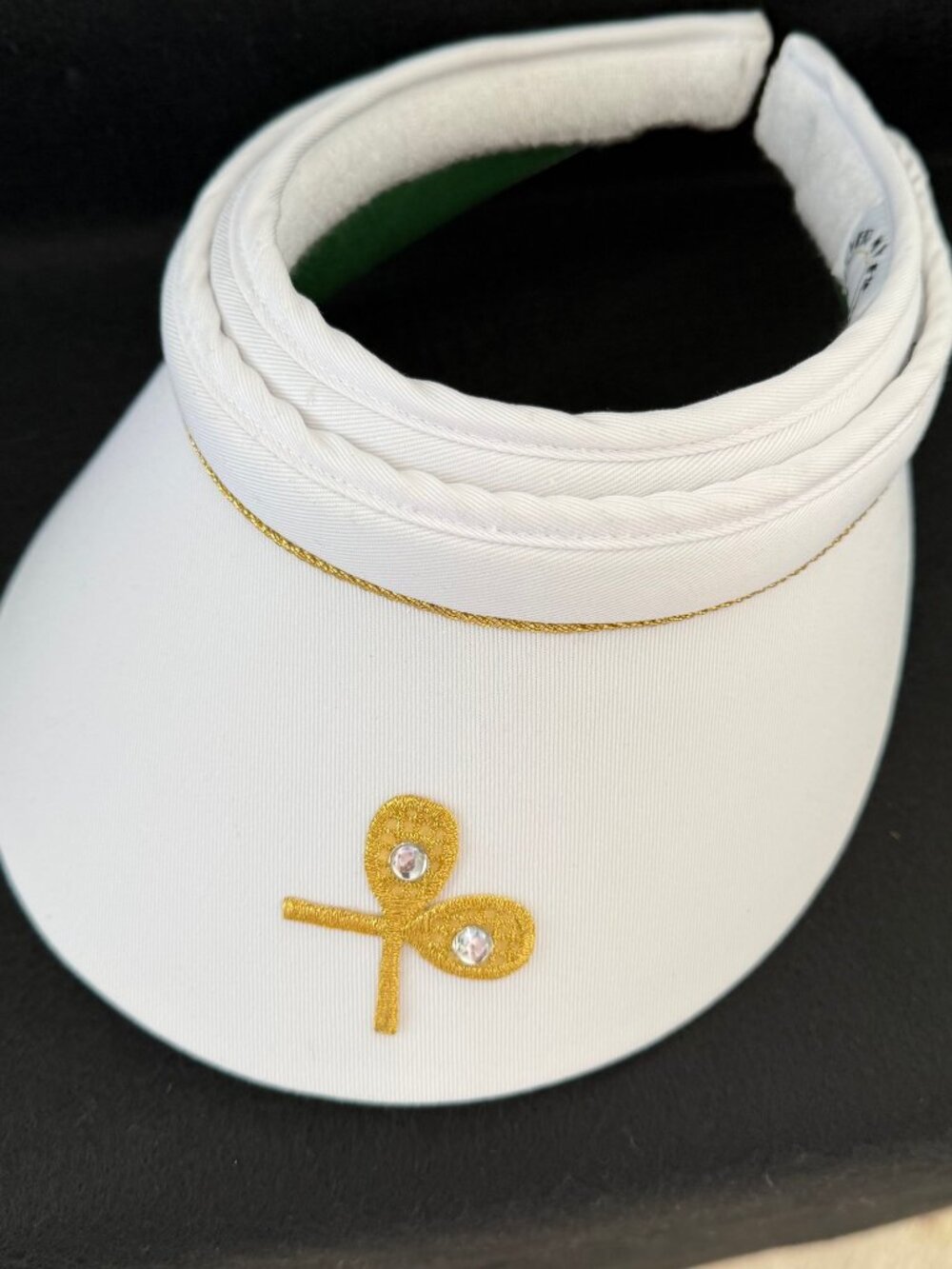 NEW Tennis/Paddle/fun visor - Crossed Racquets logo
